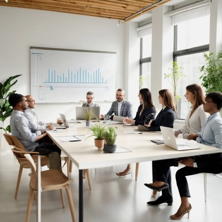 Skupina podjetnikov med delavnico